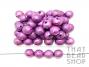 Textured Acrylic Round 12mm Ball - Lilac